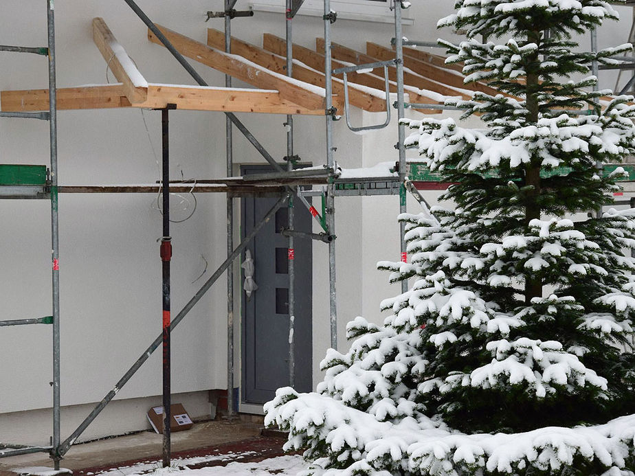 Renovierungsarbeiten am Pfarrhaus der Katholischen Kirchengemeinde Zierenberg